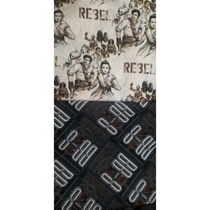 1 Yard Star Wars Cotton Fabric Rebel BB-8 1/2 Yard Each 44" WiseLB